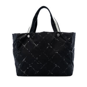 Pre-Loved Chanel Old Travel Line Nylon Tote